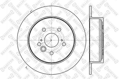 STELLOX 6020-4574-SX Тормозные диски  для TOYOTA RAV 4 (Тойота Рав 4)
