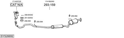 Изпускателна система BOSAL SYS26692