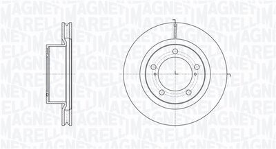 Тормозной диск MAGNETI MARELLI 361302040648 для TOYOTA (FAW) LAND