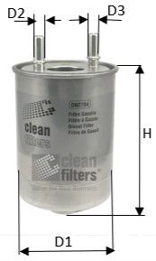 CLEAN FILTERS DN2704 Топливный фильтр  для SUZUKI GRAND VITARA (Сузуки Гранд витара)