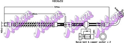 Тормозной шланг KAWE H8362Q для DS DS