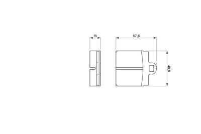 Комплект тормозных колодок, дисковый тормоз BOSCH 0 986 460 701 для VW KAEFER