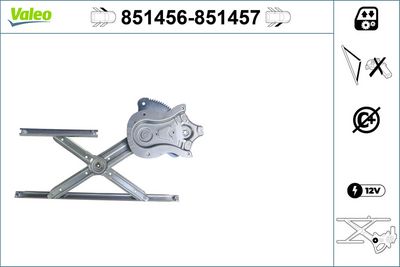 стъклоподемник VALEO 851456