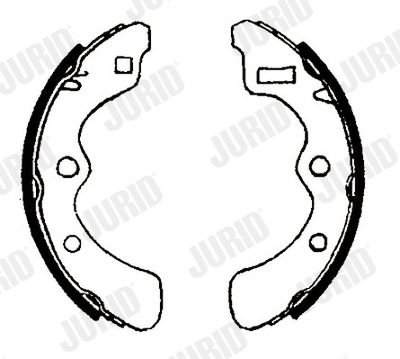 Комплект тормозных колодок JURID 361267J для HONDA QUINTET