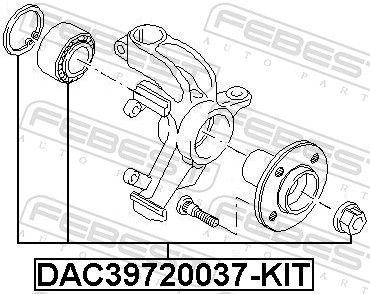 Wheel Bearing Kit DAC39720037-KIT