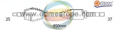 Приводной вал Multiparts 18-162190 для CITROËN C5