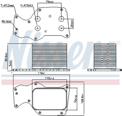 Oil Cooler, engine oil 90906