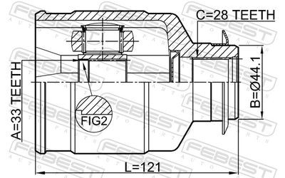 Joint Kit, drive shaft 1211-D7RH