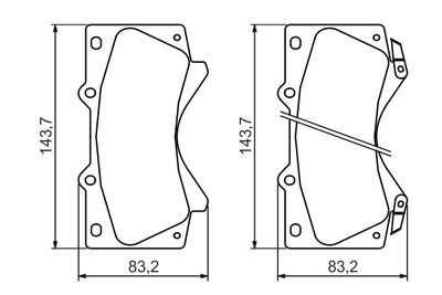 Brake Pad Set, disc brake 0 986 494 449