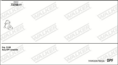 ABGASANLAGE WALKER VWK026762AA