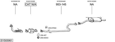 ABGASANLAGE BOSAL SYS05961