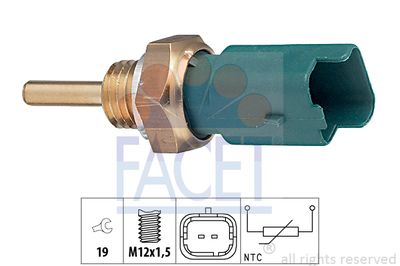 FACET 7.3261 Датчик температуры охлаждающей жидкости  для FIAT STRADA (Фиат Страда)