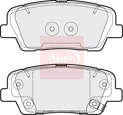APEC Brake Pad Set, disc brake PAD2092