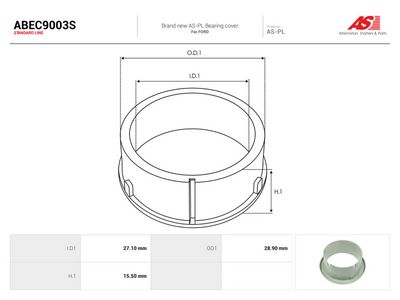 Beskyttelseshette, dynamo AS-PL ABEC9003S