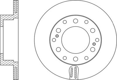 Тормозной диск FIT FR0658V для LEXUS GX