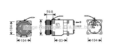 AVA QUALITY COOLING RTAK402 Компрессор кондиционера  для RENAULT TRUCKS MASCOTT (Рено тракс Маскотт)