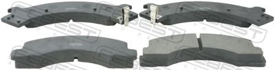 Комплект тормозных колодок, дисковый тормоз FEBEST 0201-F22F для ISUZU ELF
