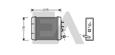 Теплообменник, отопление салона EACLIMA 45C67002 для SEAT MARBELLA