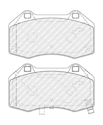 Bromsbeläggssats, skivbroms FERODO FDB4937