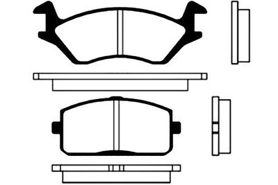 Kavo Parts Комплект тормозных колодок, дисковый тормоз