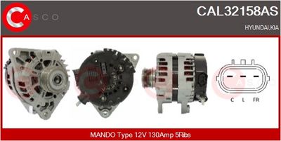 GENERATOR / ALTERNATOR CASCO CAL32158AS