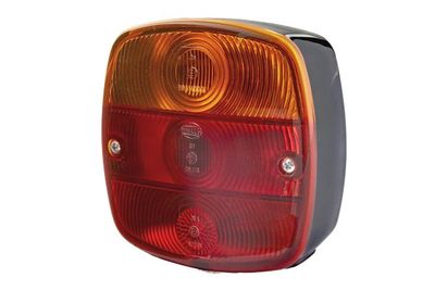 Achterlicht Links/Rechts (P21W/R10W, 24V, geel/red, met indicator, met stoplicht, parkeerlicht, met plaatverlichting, geen reflector)