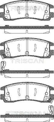 Комплект тормозных колодок, дисковый тормоз TRISCAN 8110 24015 для CHEVROLET VENTURE