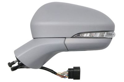 Zijspiegel Links (elektrisch, asferisch, met verwarming, under-coated, met geheugen, elektrisch opklapbaar, met indicator) past: FORD MONDEO V 08.14-