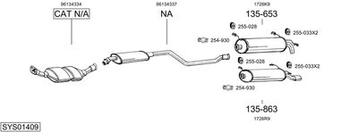ABGASANLAGE BOSAL SYS01409