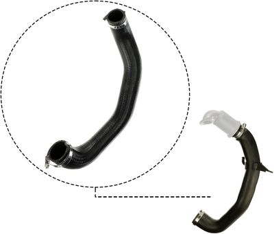 Intercooler slang (diameter 39/49mm, lengte 620mm, zwart)