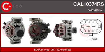 GENERATOR / ALTERNATOR CASCO CAL10374RS