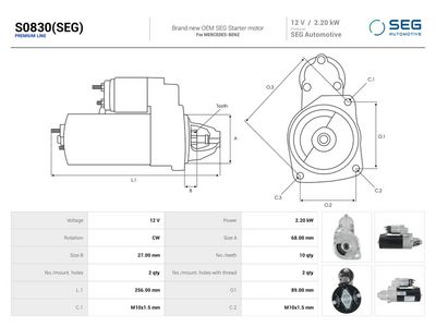 Starter AS-PL S0830(SEG)