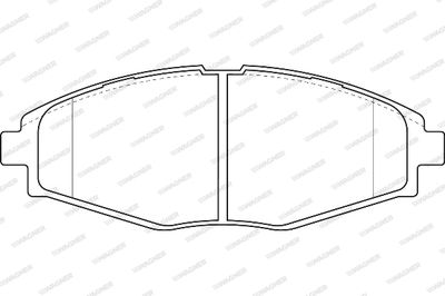 Комплект тормозных колодок, дисковый тормоз WAGNER WBP23241A для CHERY QQ