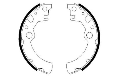 BOSCH Bremsbackensatz