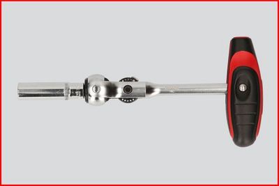 Ks Tools - Mini račňa s výkyvnou hlavou a T-rukoväťou 72zubov 1/4"