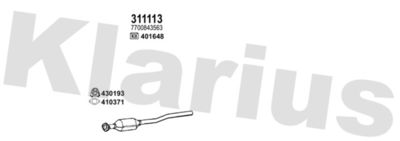 Układ wydechowy KLARIUS 721556E