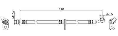 спирачен маркуч METZGER AUTOTEILE 4111846