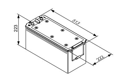 Starter Battery 0 092 T30 550