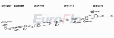 Układ wydechowy EUROFLO CNCX253001B