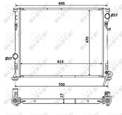 RADIATOR RACIRE MOTOR NRF 53928 1