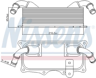 RADIATOR ULEI ULEI MOTOR NISSENS 90937 4