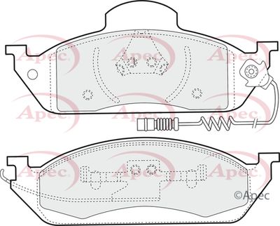 Brake Pad Set APEC PAD1102