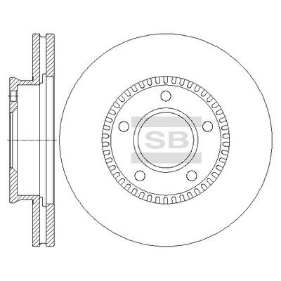 Тормозной диск Hi-Q SD4410 для MAZDA MPV