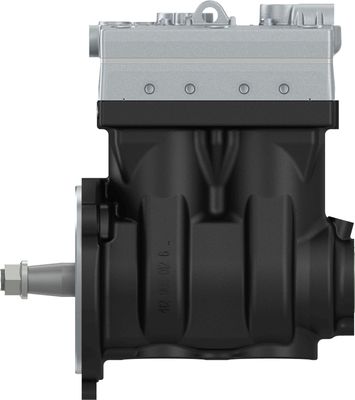 Compressor, capaciteit 704cm³, aantal cilinders: 2, type koeling: vloeibaar koelmiddel, geen aandrijfpoelie (gereviseerd)