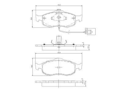комплект спирачно феродо, дискови спирачки A.Z. Meisterteile AZMT-44-022-1394