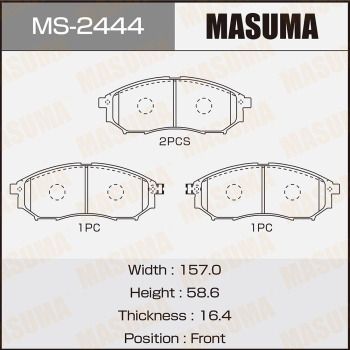 MASUMA MS-2444 Ремкомплект барабанных колодок  для INFINITI  (Инфинити Фx)