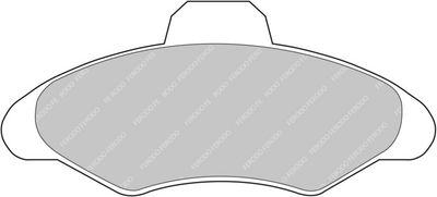 комплект спирачно феродо, дискови спирачки FERODO RACING FCP617H
