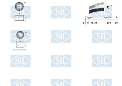 SET CUREA DE DISTRIBUTIE Saleri SIL TK1468 1