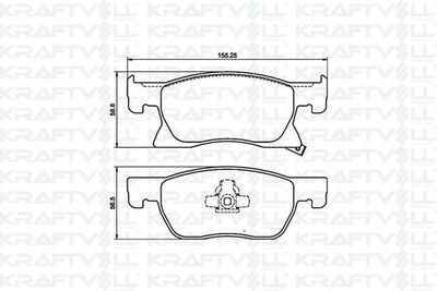 Комплект тормозных колодок, дисковый тормоз KRAFTVOLL GERMANY 07010097 для OPEL ASTRA
