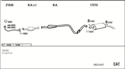 Układ wydechowy WALKER RE21047